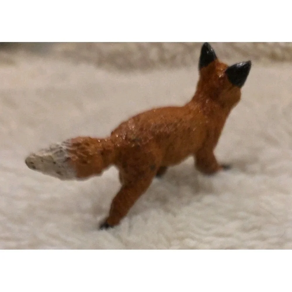 Safari Ltd Vtg Red Fox Figure Tereium Dollhouse Animal‎ 3